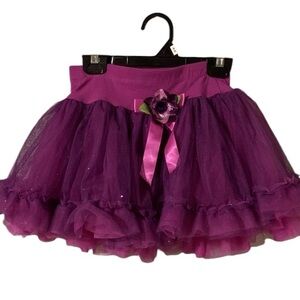 Toña Michelle Tutu Skirt Sparkly Purple Kids Size Small 4/5